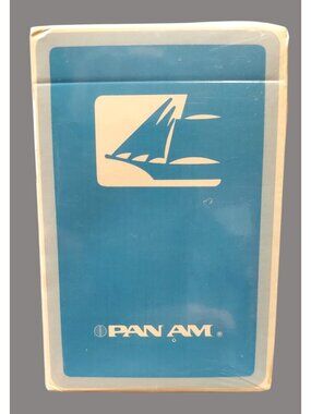 Pan Am Sealed Playing Cards Deck Vintage Airline Memorabilia 1304